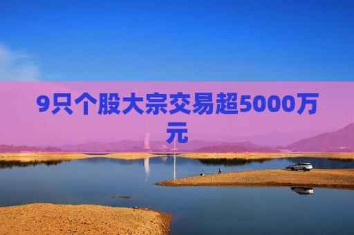 9只个股大宗交易超5000万元