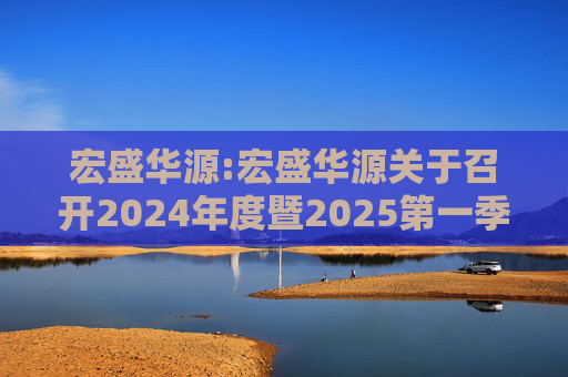宏盛华源:宏盛华源关于召开2024年度暨2025第一季度业绩说明会的公告