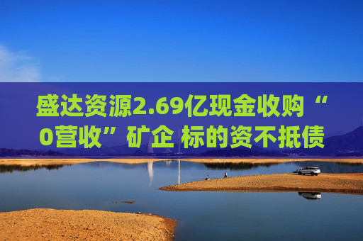 盛达资源2.69亿现金收购“0营收”矿企 标的资不抵债连续亏损|并购谈