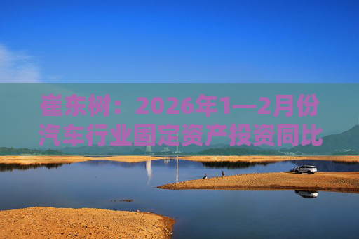 崔东树：2026年1―2月份汽车行业固定资产投资同比增长2.6% 高于各行业平均水平