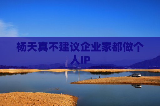 杨天真不建议企业家都做个人IP