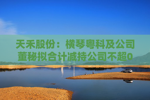 天禾股份：横琴粤科及公司董秘拟合计减持公司不超0.37%股份