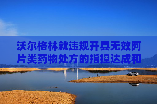 沃尔格林就违规开具无效阿片类药物处方的指控达成和解，将支付 3 亿美元