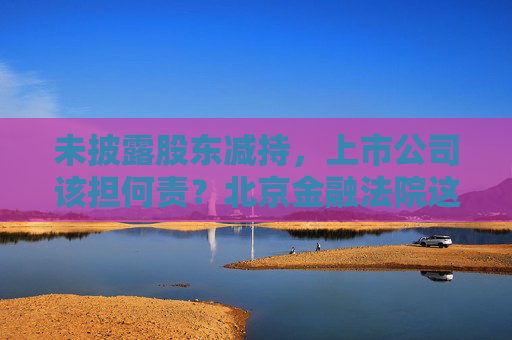 未披露股东减持，上市公司该担何责？北京金融法院这样判