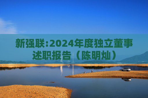 新强联:2024年度独立董事述职报告（陈明灿）
