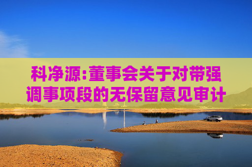 科净源:董事会关于对带强调事项段的无保留意见审计报告涉及事项的专项说明