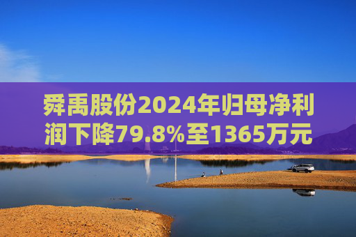 舜禹股份2024年归母净利润下降79.8%至1365万元