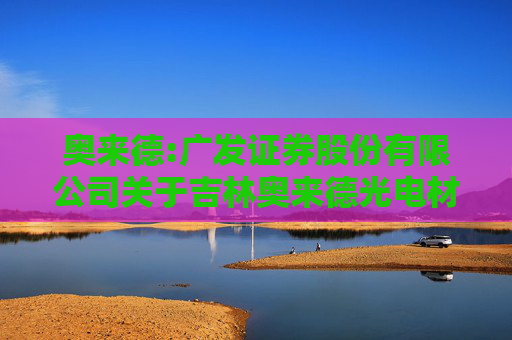 奥来德:广发证券股份有限公司关于吉林奥来德光电材料股份有限公司2024年度持续督导跟踪报告