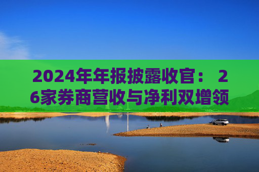 2024年年报披露收官： 26家券商营收与净利双增领跑行业  第1张