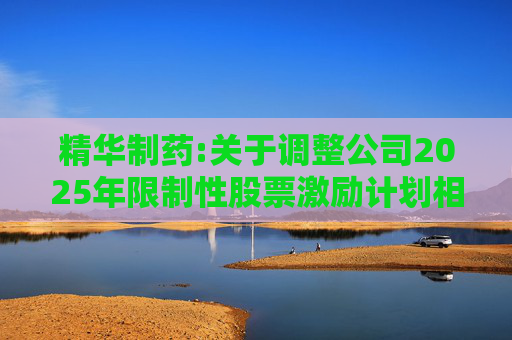 精华制药:关于调整公司2025年限制性股票激励计划相关事项的公告