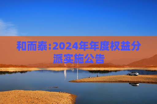 和而泰:2024年年度权益分派实施公告