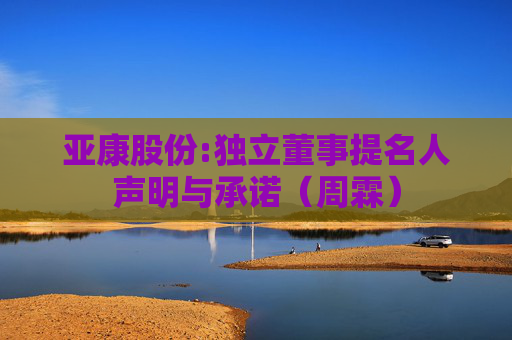亚康股份:独立董事提名人声明与承诺（周霖）