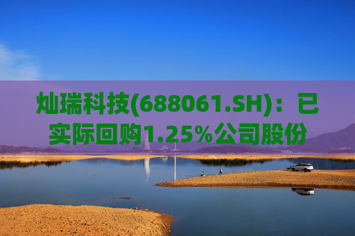 灿瑞科技(688061.SH)：已实际回购1.25%公司股份