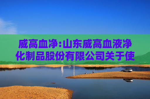 威高血净:山东威高血液净化制品股份有限公司关于使用募集资金置换预先投入募集资金投资项目及已支付发行费用的自筹资金的公告