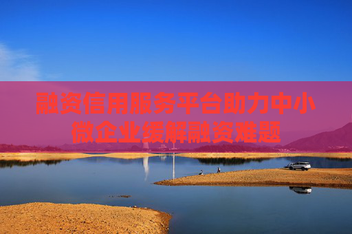融资信用服务平台助力中小微企业缓解融资难题  第1张