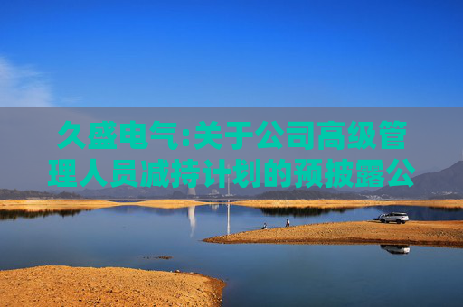 久盛电气:关于公司高级管理人员减持计划的预披露公告