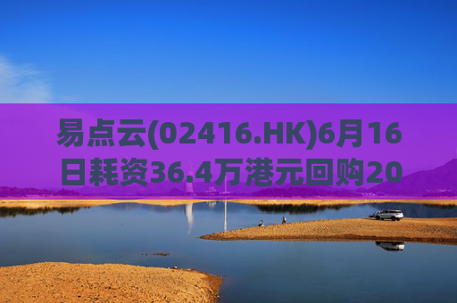 易点云(02416.HK)6月16日耗资36.4万港元回购20万股