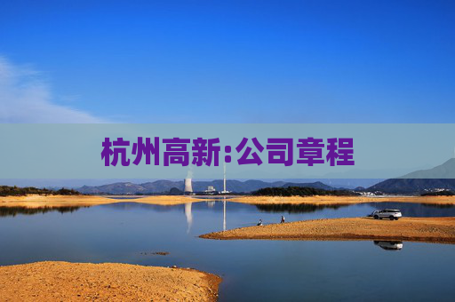 杭州高新:公司章程