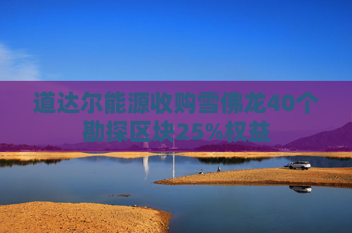 道达尔能源收购雪佛龙40个勘探区块25%权益