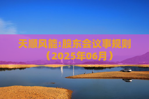 天顺风能:股东会议事规则（2025年06月）