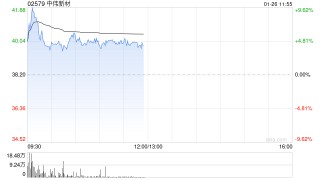 中伟新材盘中涨超9% 公司三元前驱体出货量持续保持市场第一