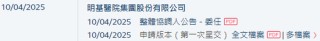明基医院，递交IPO招股书，拟香港上市，中金、花旗联席保荐