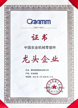 赛轮集团再获“龙头企业”金名片！