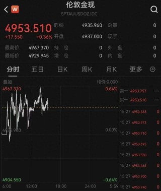 再狂飙！国际金价冲击5000美元/盎司关口