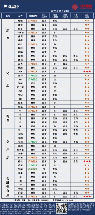 中天策略:12月23日市场分析
