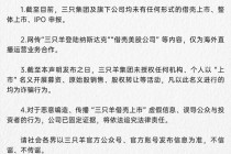 三只羊网络回应网传“借壳上市成功”：为不实信息