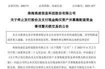 688175，终止重大资产重组