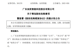 301578，宣布重磅收购！