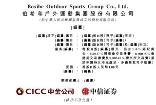 伯希和户外，来自安徽亳州，内地三大本土高性能户外服饰品牌之一，递交IPO招股书，拟赴香港上市