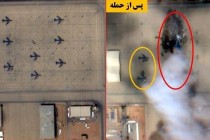 伊朗公布沙特美军基地遭打击前后对比图 多架加油机被毁