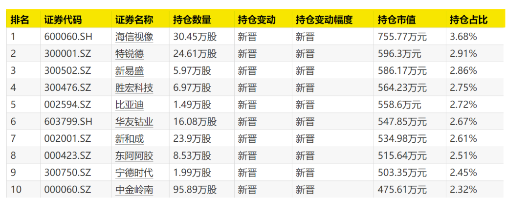 大曝光！次新基金，猛买这些股  第1张