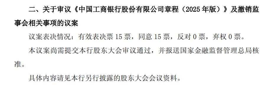 多家国有大行同日官宣：撤销监事会  第1张