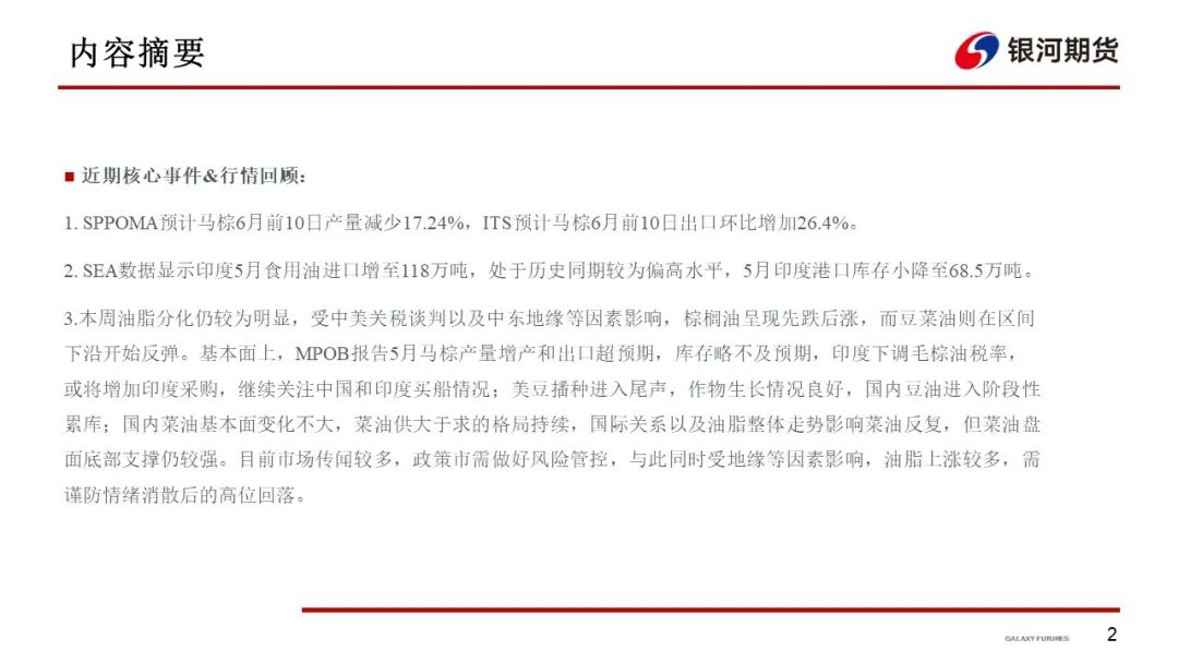 【油脂周报】政策市变化较多，油脂分化仍在持续  第4张