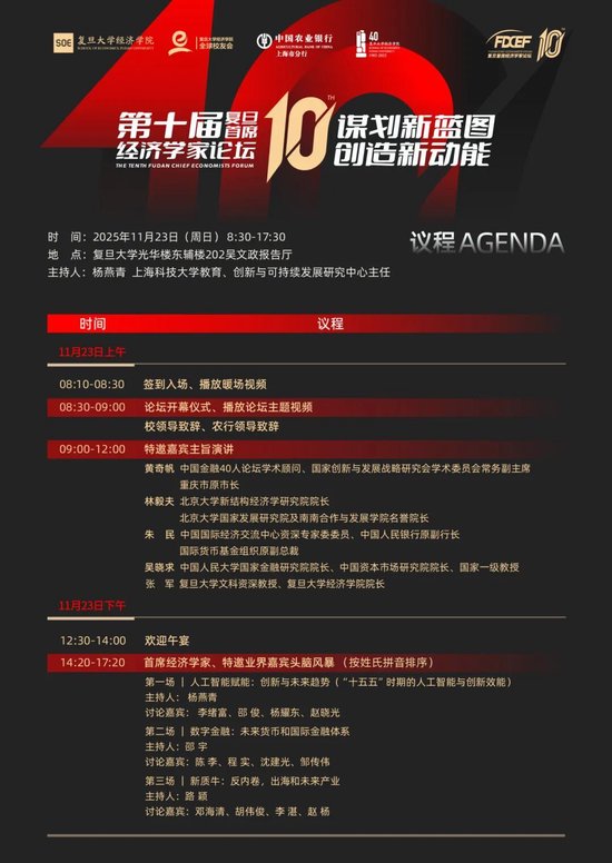 四秩经院・智擘新蓝图:2025第十届复旦首席经济学家论坛隆重启幕 第13张 四秩经院・智擘新蓝图:2025第十届复旦首席经济学家论坛隆重启幕 第13张