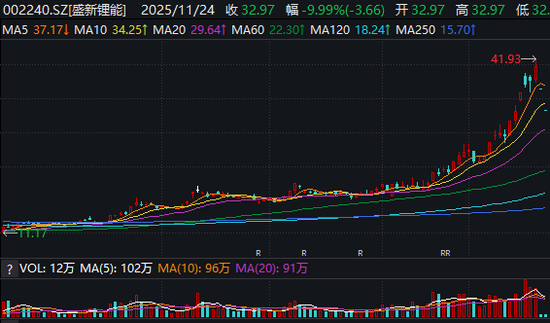 连拉“一”字跌停!盛新锂能股价“过山车”背后,是技术回调还是泡沫破裂? 第2张 连拉“一”字跌停!盛新锂能股价“过山车”背后,是技术回调还是泡沫破裂? 第2张