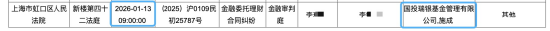 国投瑞银基金及基金经理施成被起诉，涉金融委托理财合同纠纷，1月上海开庭  第1张